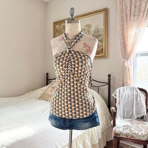 Geometric halter top  ava rose geometric halter top